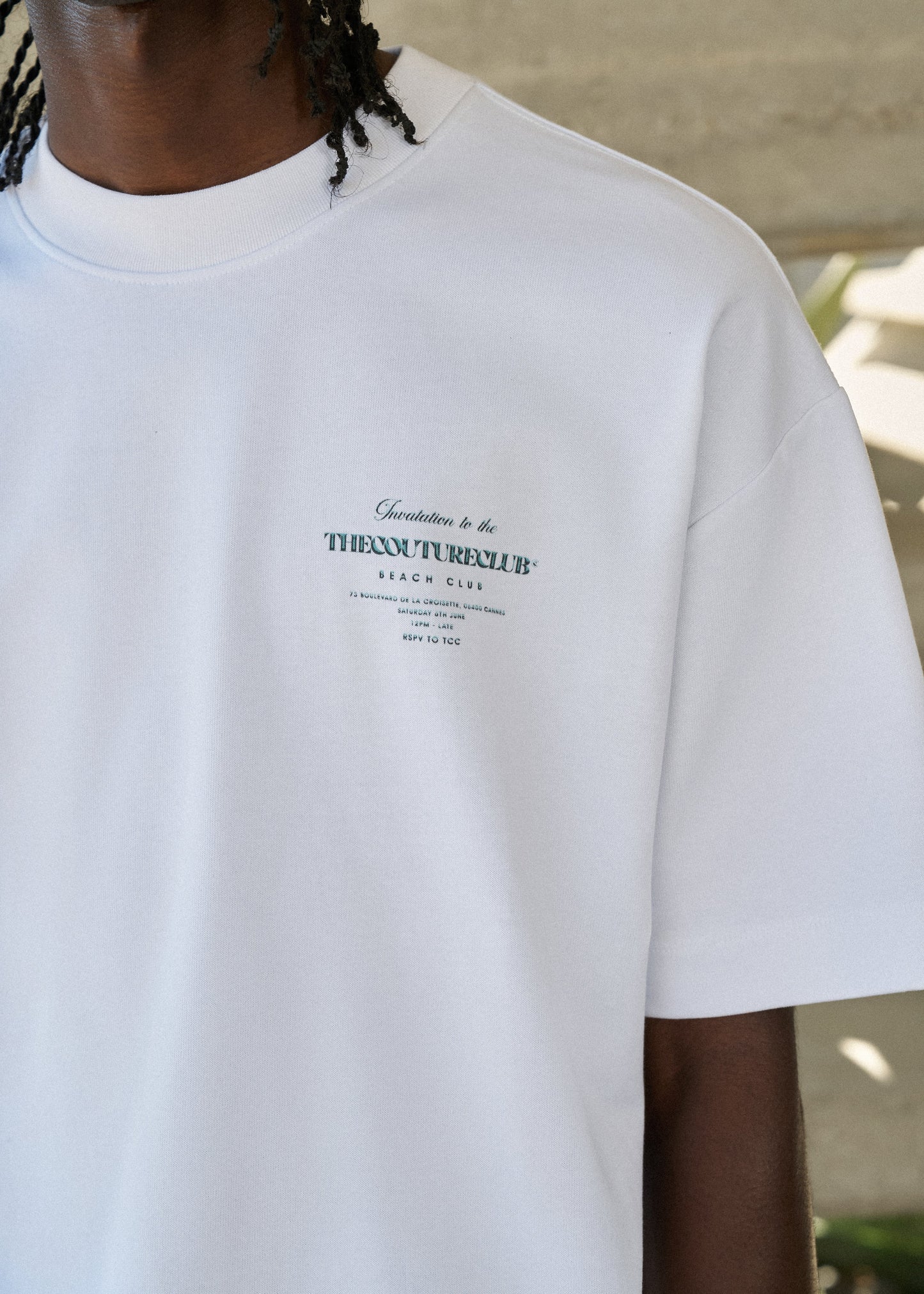 BEACH CLUB GRAPHIC T-SHIRT - WHITE