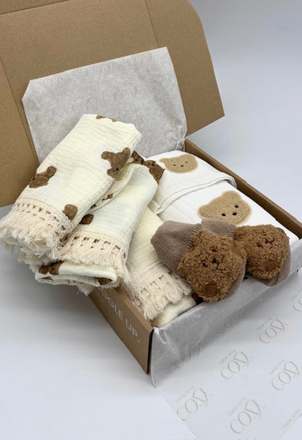 The Cozy Starter Gift Box Cozy Crew Club OL Gift Sets mora-uk.myshopify.com the-vip-cozy-boucle-baby-bear-personalised-gift-box-copy   10off, 20off, _upsell_the-bear-blanket, al-not-returnable, Baby, bear socks, BFCM45, BFCMGIFT, birthday, bunny comforter, CHRISTMAS45, excludefromwssistock, gift, gift box, gift boxes, gift card, giftbox, gifts, newborn, PADDY10, personalise, personalize, pom pom blanket, romper, SWADDLE, uk