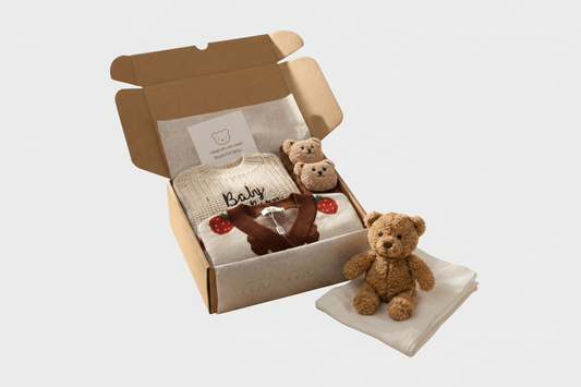 The Cozy Knit Bear Personalised Gift Box