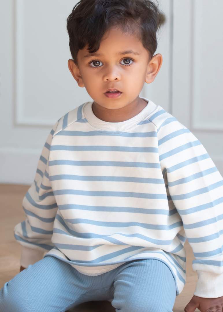 Cotton Sweatshirt in Blue