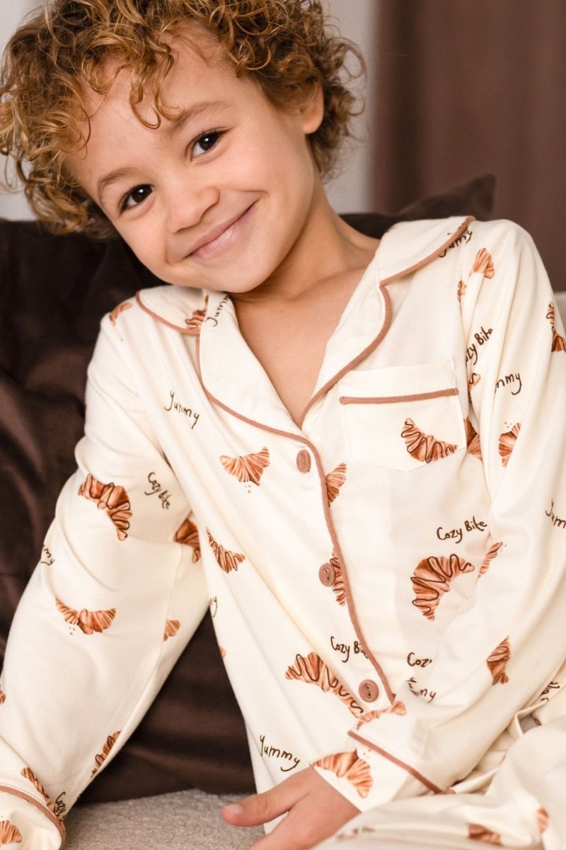 Mini COZY Croissant Club Pyjamas - Cozy Crew Club