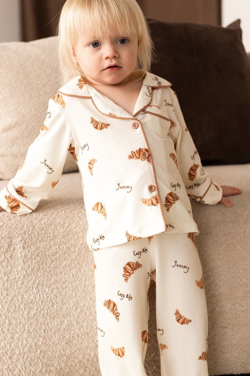 Mini COZY Croissant Club Pyjamas - Cozy Crew Club