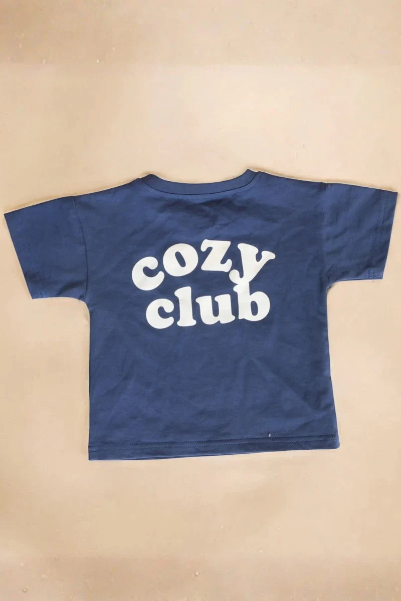 Cozy Crew Club Graphic Tee - Navy - Cozy Crew Club
