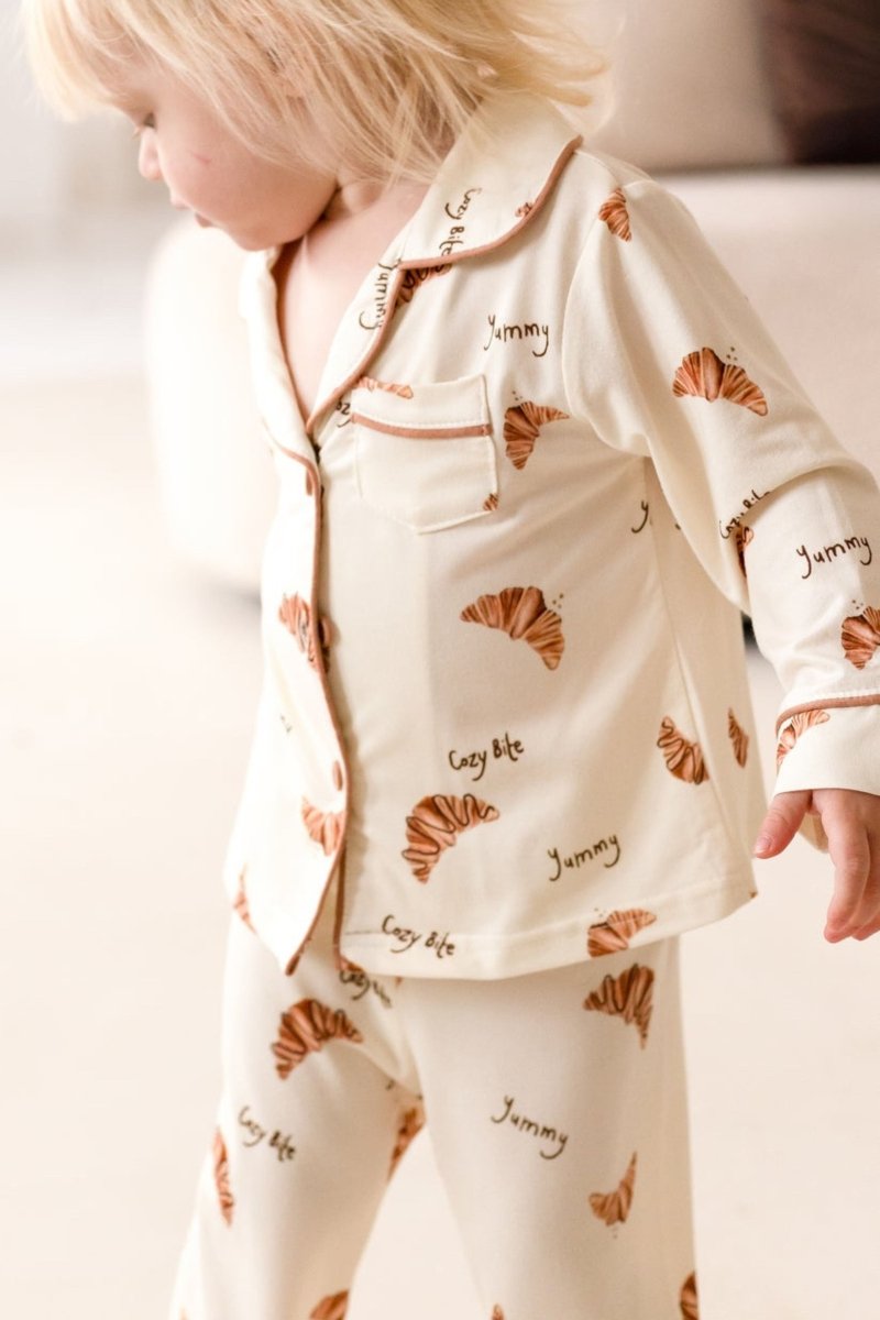 Mini COZY Croissant Club Pyjamas - Cozy Crew Club