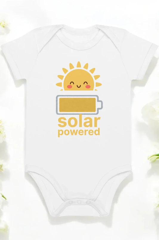 Solar Powered Bodysuit in White - Cozy Crew Club