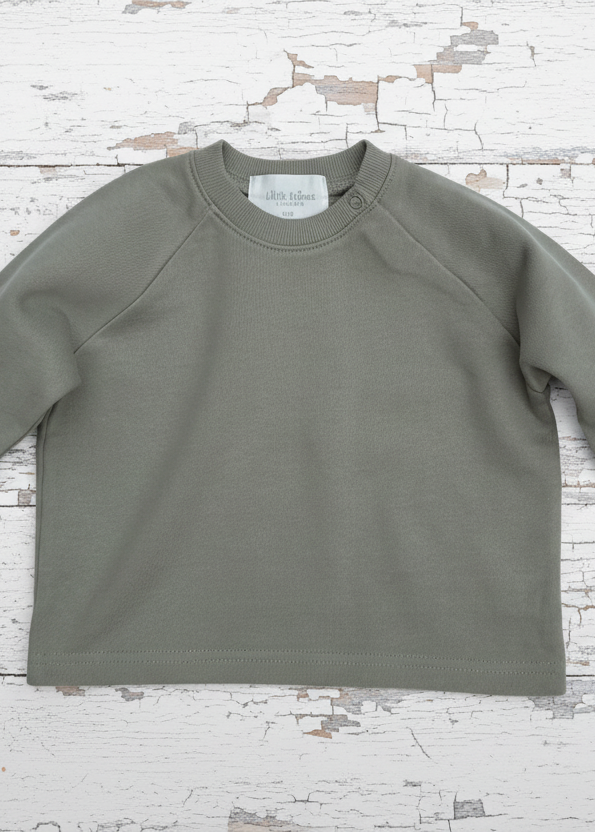 Cotton Sweatshirt in Green