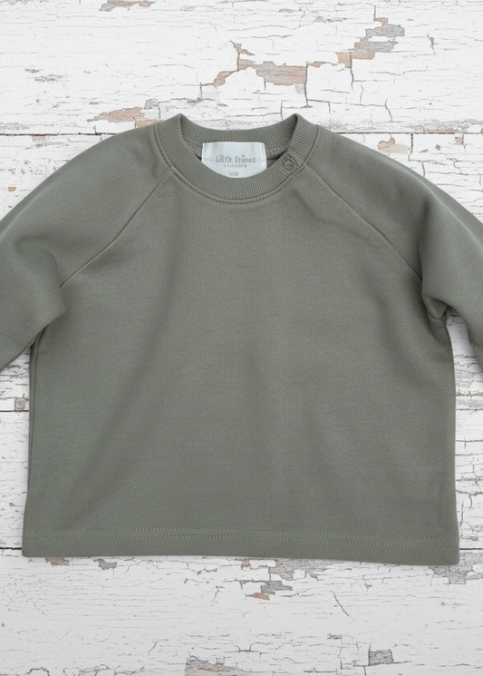 Cotton Sweatshirt in Green