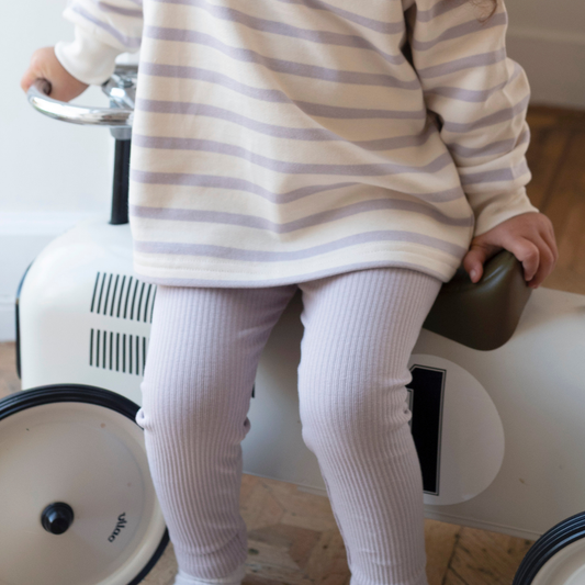 Ribbed Leggings - Lilac