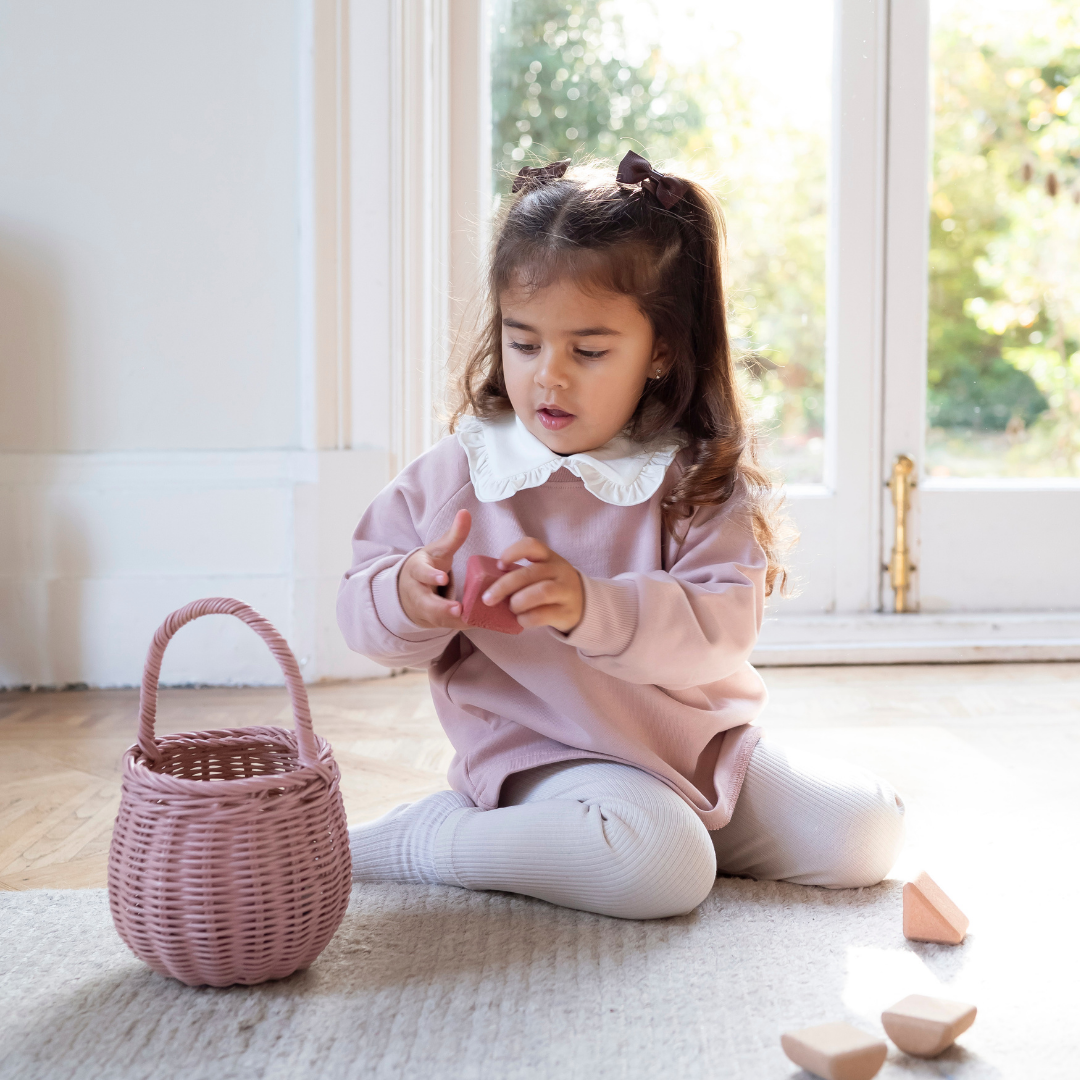 Cotton Sweatshirt in Pink
