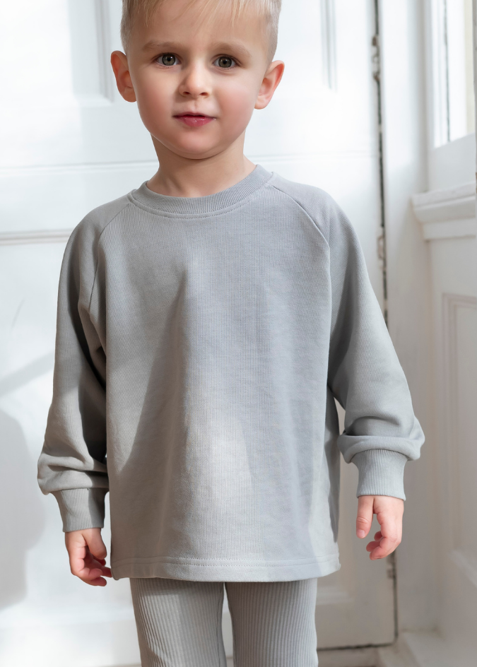 Cotton Sweatshirt in Blue