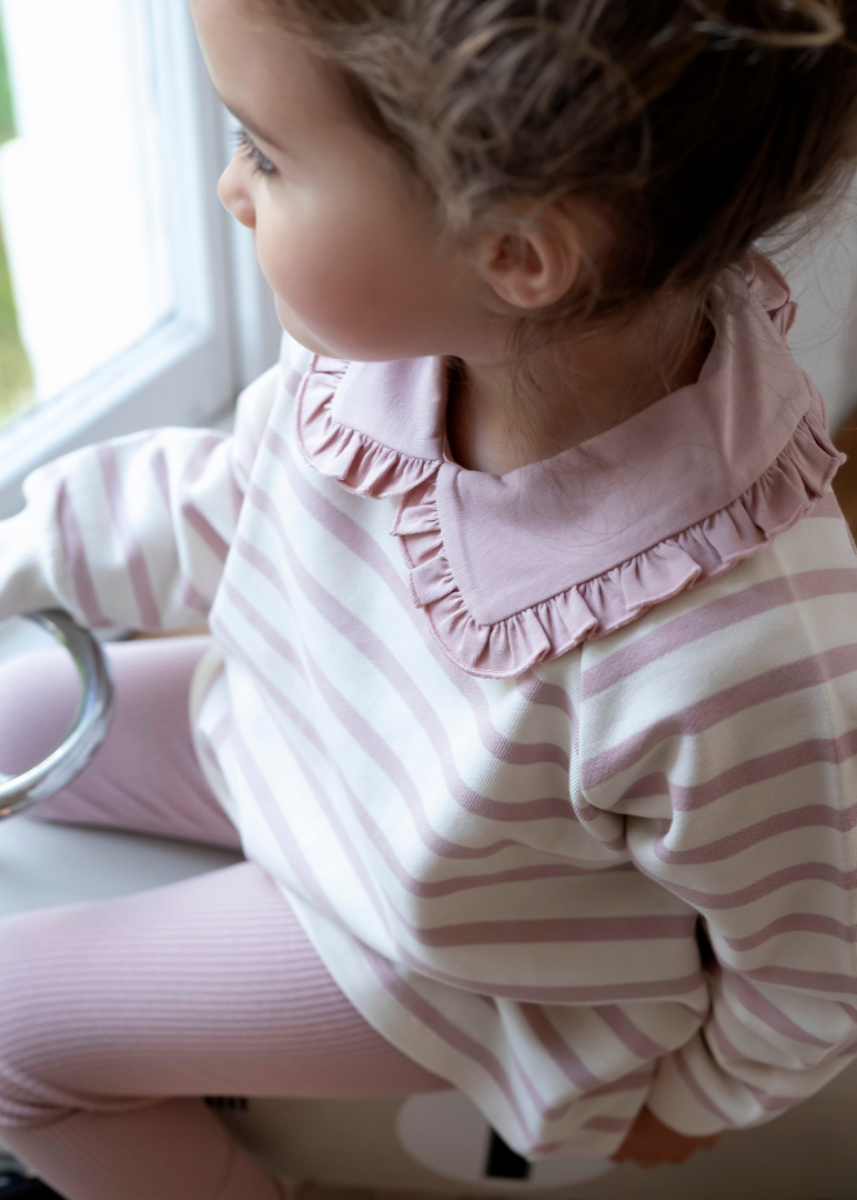 Cotton Sweatshirt in Pink