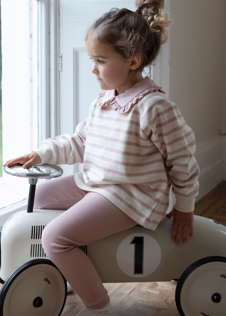 Cotton Sweatshirt in Pink