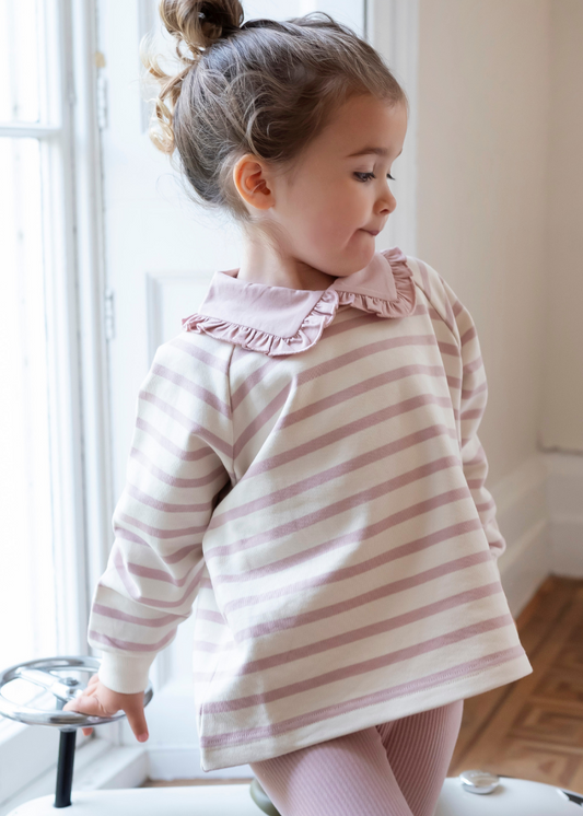 Cotton Sweatshirt in Pink