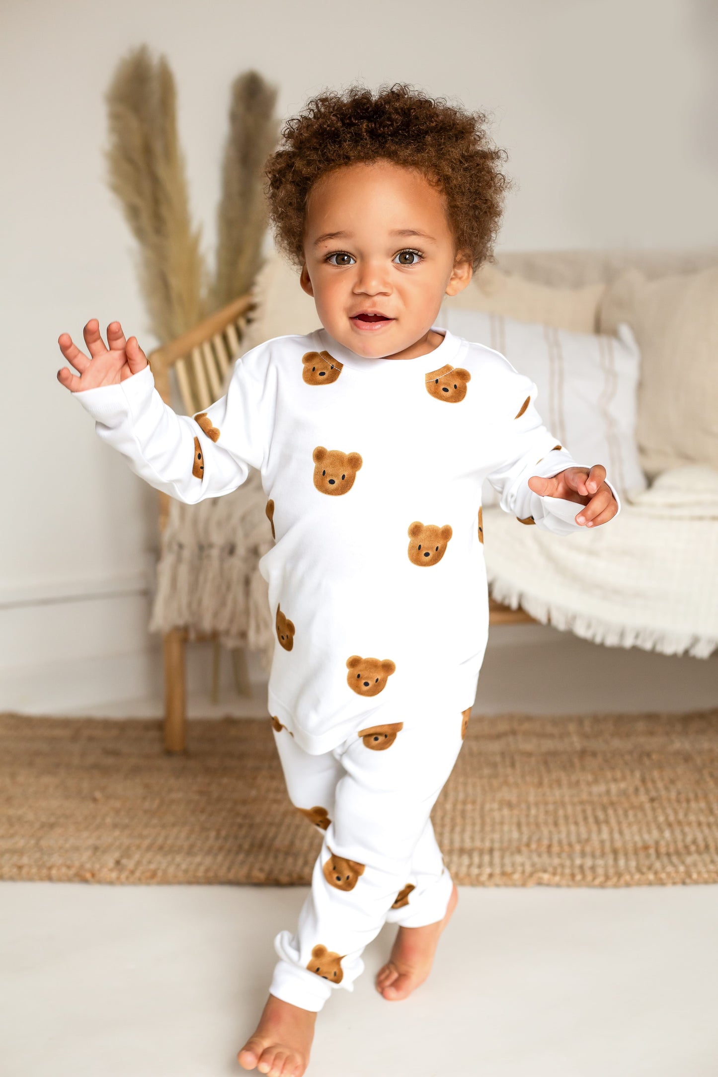 Dreamy Bear Bamboo & Organic Cotton Two Piece Set Long Sleeve Pyjamas
