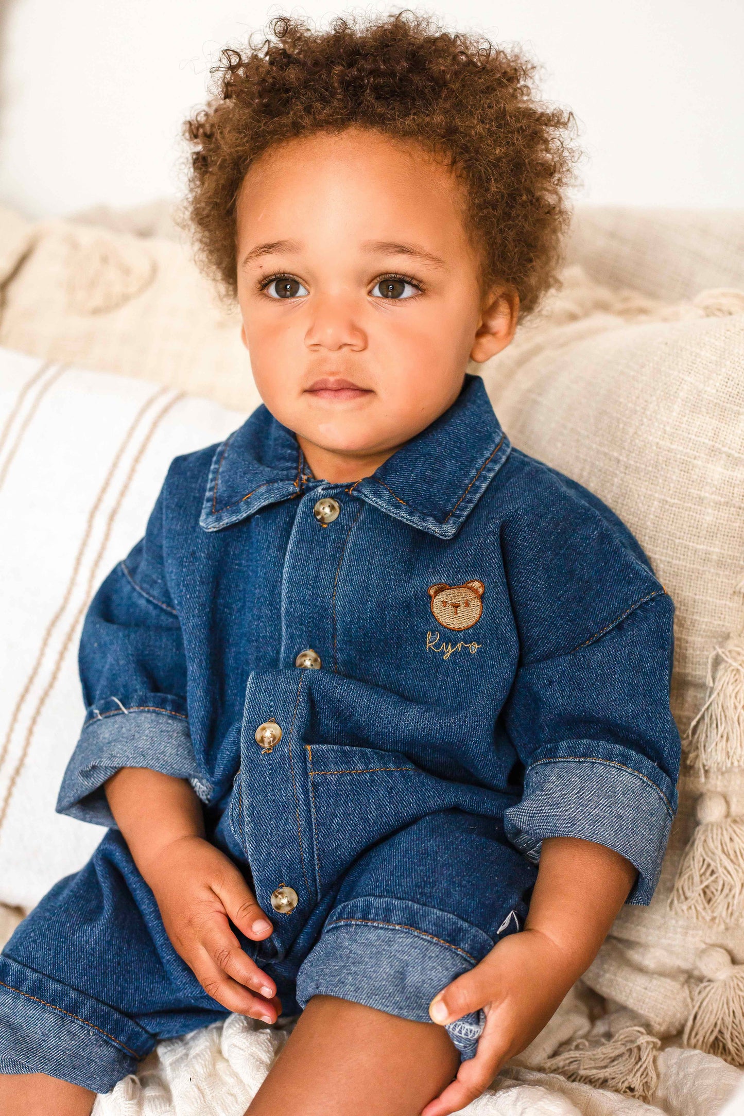 Bear Denim Piece in Blue