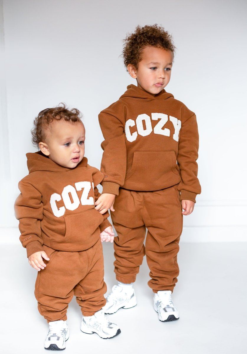 COZY Mini Tracksuit Brown - Cozy Crew Club