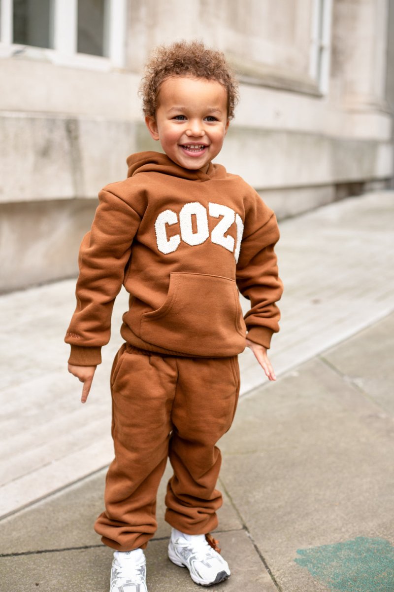 COZY Mini Tracksuit Brown - Cozy Crew Club