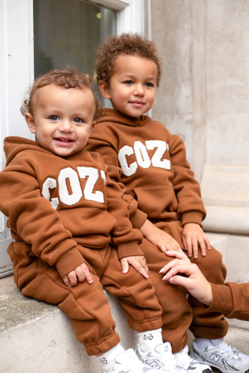 COZY Mini Tracksuit Brown - Cozy Crew Club