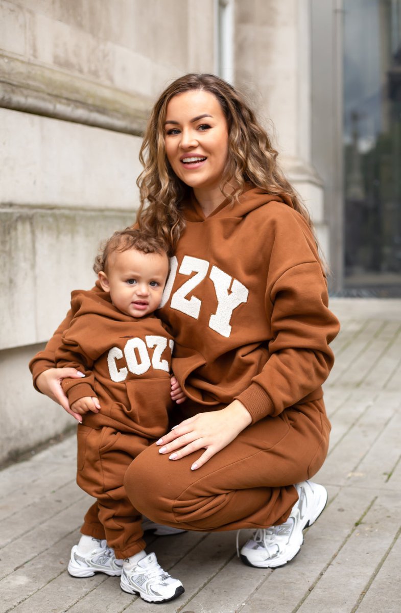 COZY Mini Tracksuit Brown - Cozy Crew Club