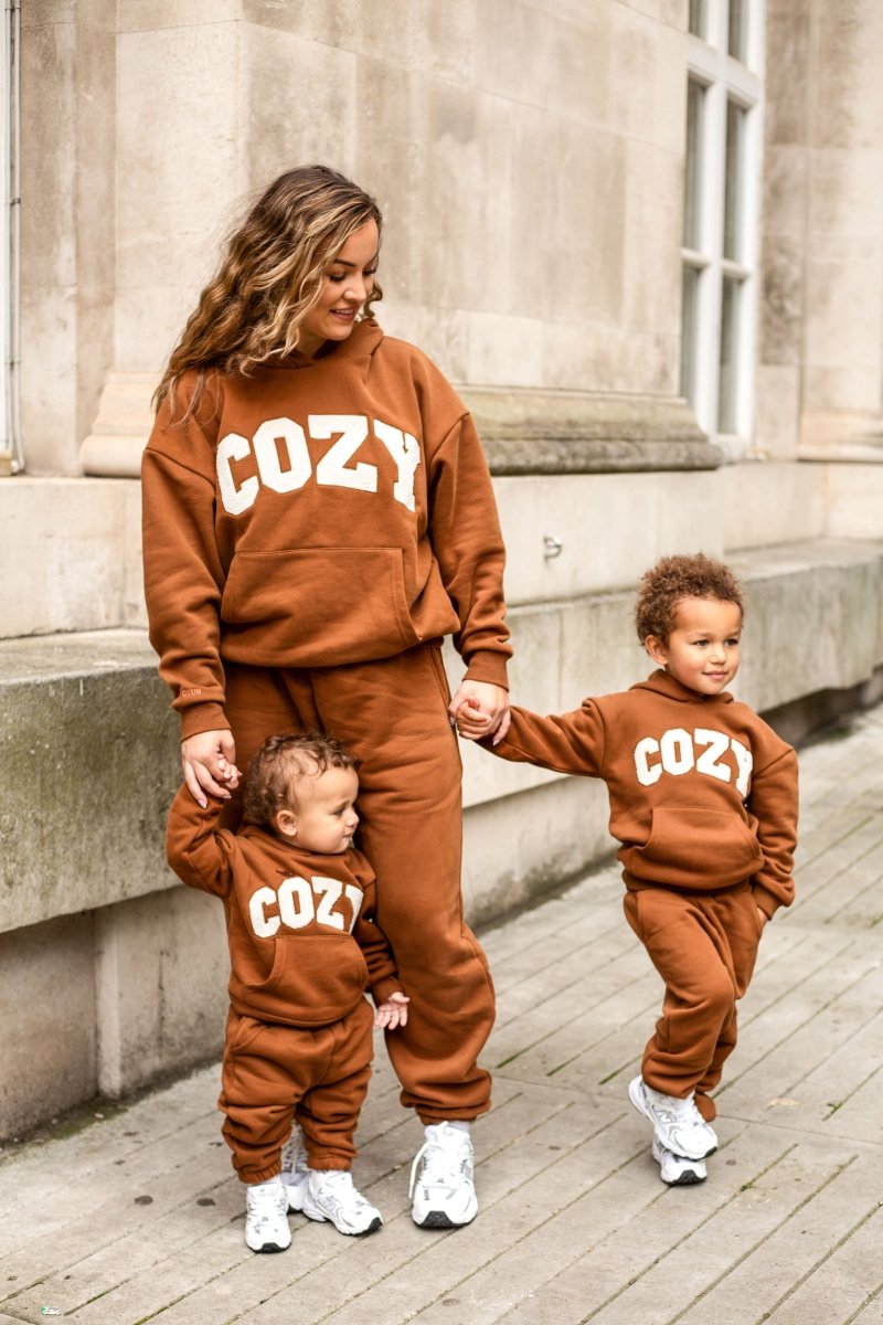 COZY Mini Tracksuit Brown - Cozy Crew Club