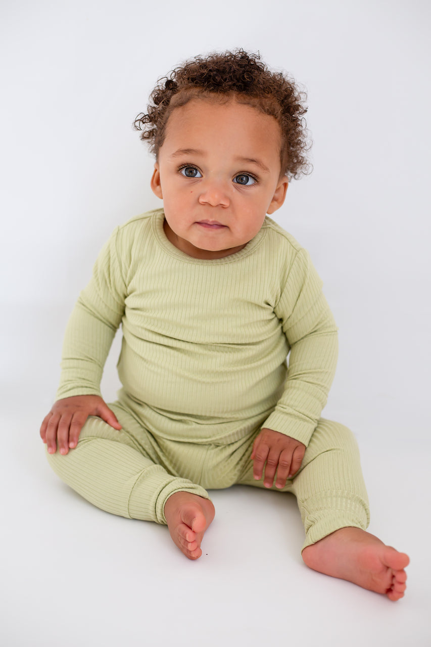 Green Ribbed Bamboo Two-Piece Set Long Sleeve Pyjamas Cozy Crew Club OL Pyjamas mora-uk.myshopify.com green-ribbed-bamboo-two-piece-set-long-sleeve-pyjamas   33off, 60off, allproducts, baby, baby collection, baby pajamas, bamboo, bear, bear collection, bear pyjamas, BFCM-60, BFCM20, china, CHRISTMAS20, clothing, easter50, green, new in, nightwear, organic, pajamas, pjs, pyjamas, ribbed, SSSALE2550, sssalepart50, summersale24, ultracozy, zero