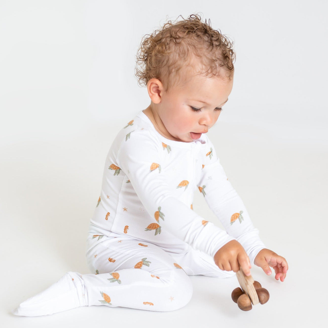 Ocean Bamboo Zip Sleepsuit One Piece