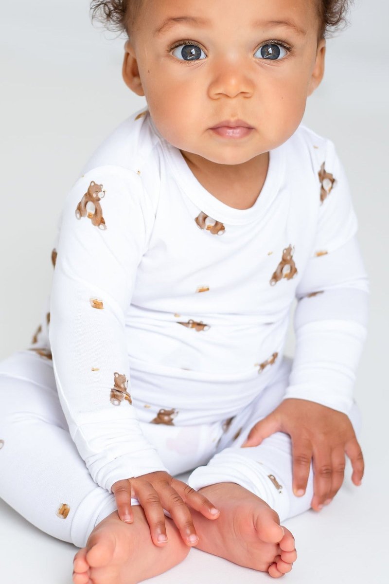 Bear Bamboo Two-Piece Set Long Sleeve Pyjamas - Cozy Crew Club