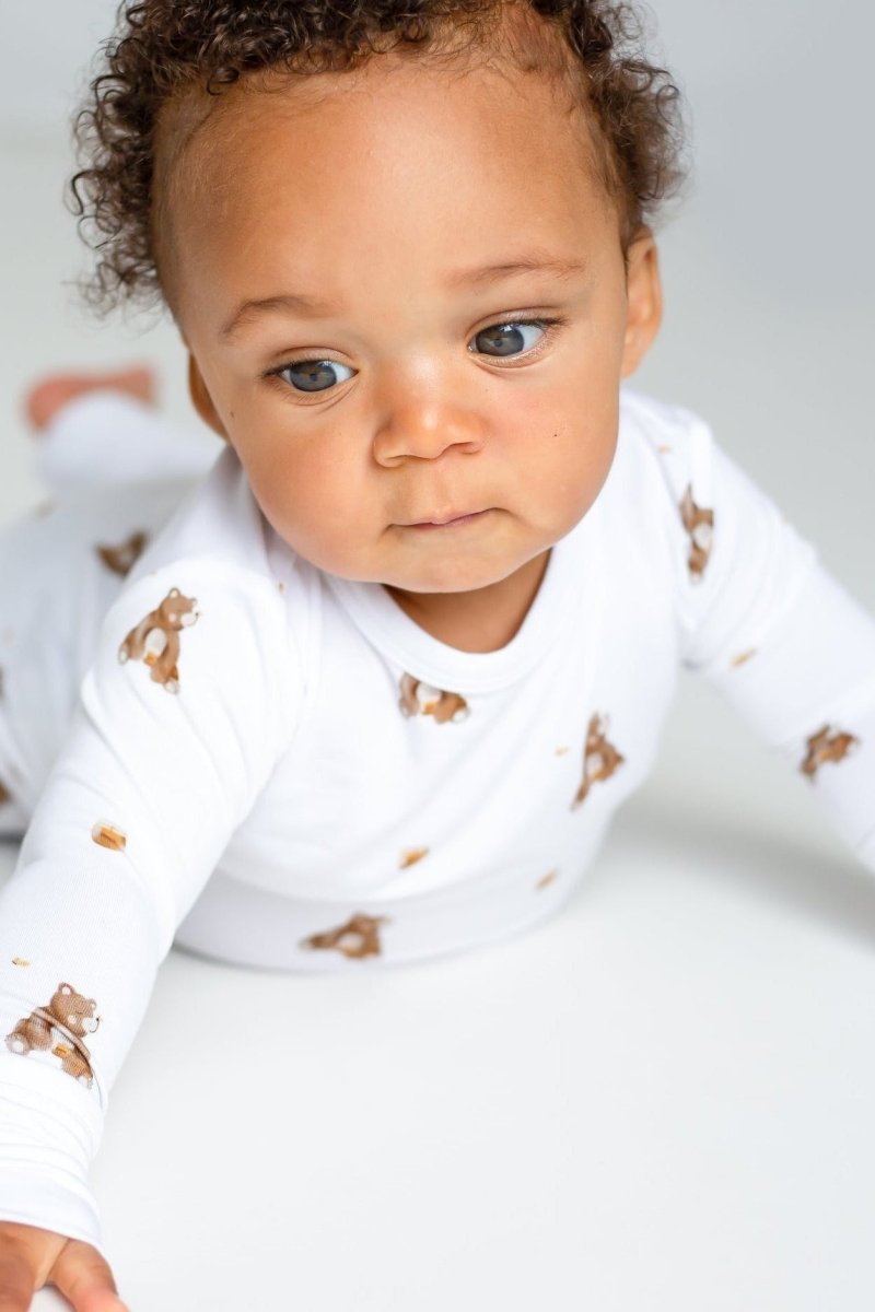 Bear Bamboo Two-Piece Set Long Sleeve Pyjamas - Cozy Crew Club