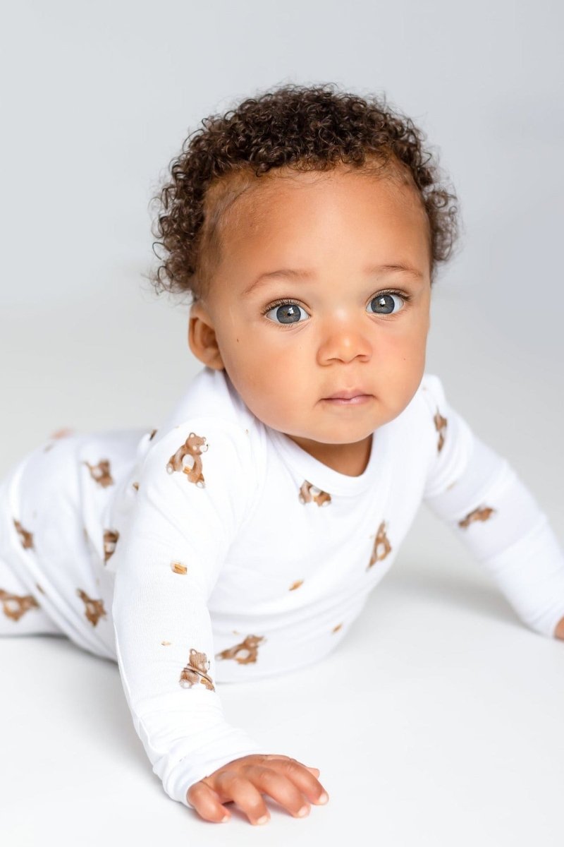 Bear Bamboo Two-Piece Set Long Sleeve Pyjamas - Cozy Crew Club