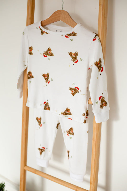 Christmas Bear Bamboo & Organic Cotton Two-Piece Set Long Sleeve Pyjamas Cozy Crew Club OL Pyjamas mora-uk.myshopify.com christmas-bear-bamboo-organic-cotton-two-piece-set-long-sleeve-pyjamas   33off, allproducts, baby, baby collection, baby pajamas, bamboo, bear, bear collection, bear print, bear pyjamas, beautifulbambino, BFCM-60, BFCM20, christmas50, clothing, new in, nightwear, organic, pajamas, pjs, pyjamas, summersale24, turkey, ultracozy, zero