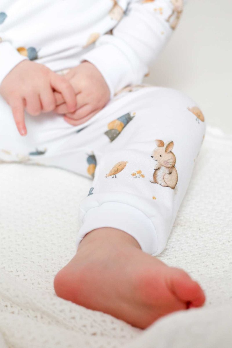 Cozy Easter Bunny Bamboo & Organic Cotton Two-Piece Set Long Sleeve Pyjamas - Cozy Crew Club