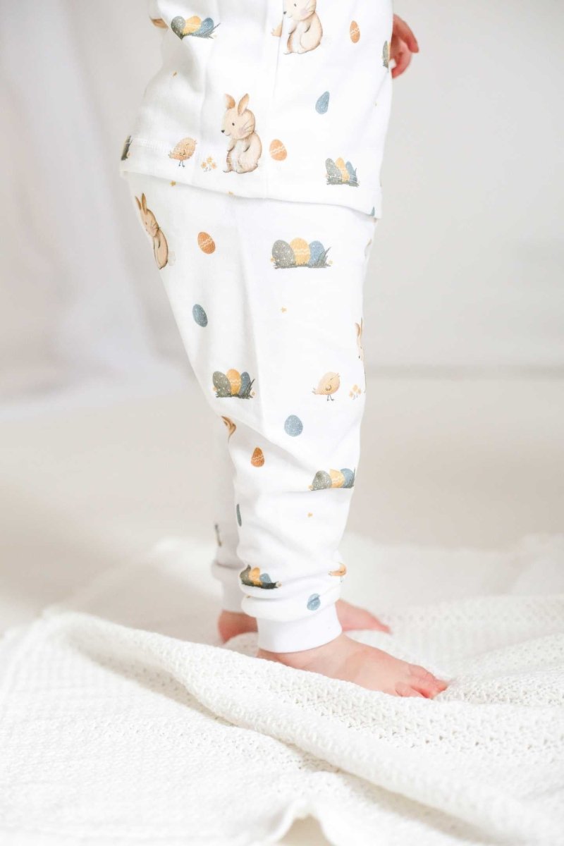 Cozy Easter Bunny Bamboo & Organic Cotton Two-Piece Set Long Sleeve Pyjamas - Cozy Crew Club