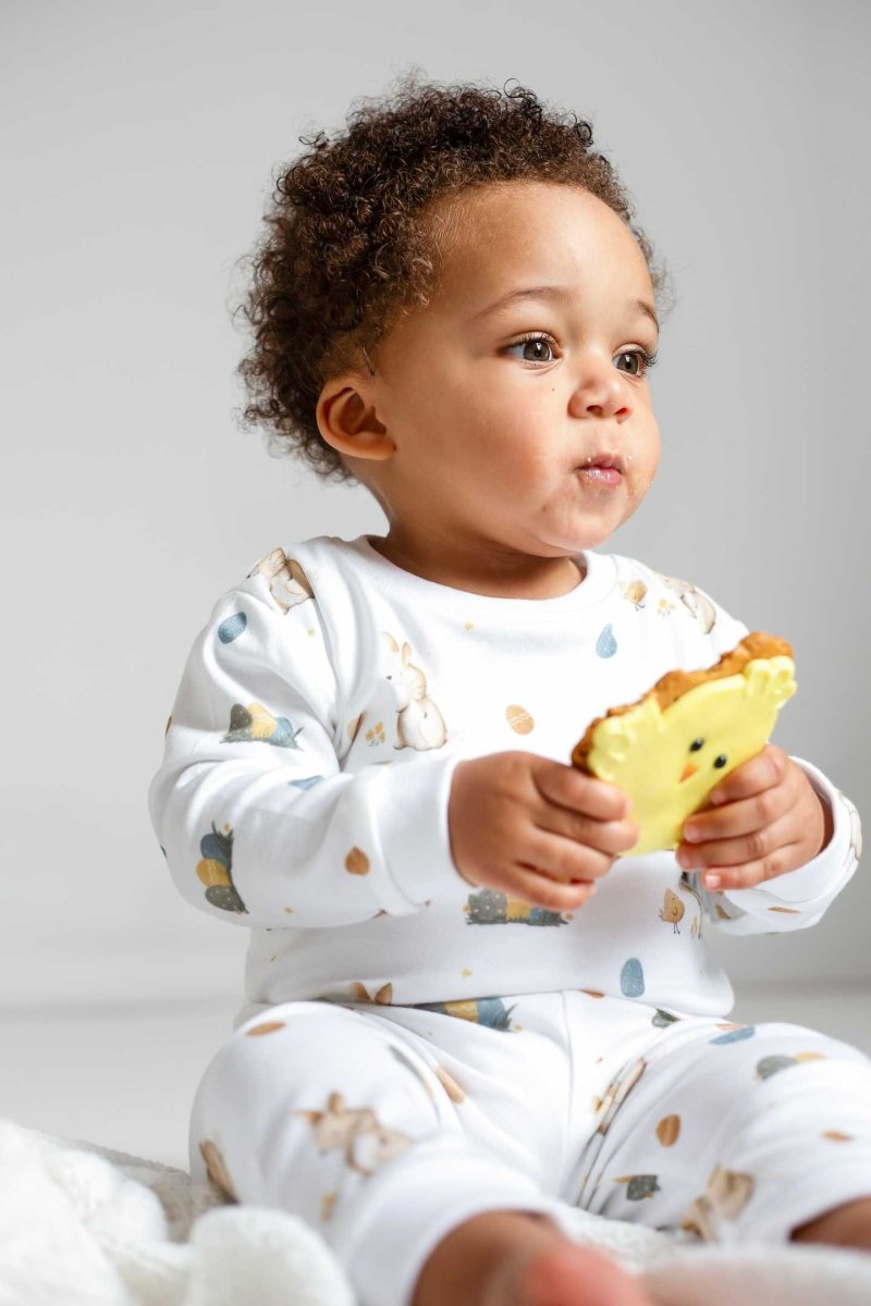 Cozy Easter Bunny Bamboo & Organic Cotton Two-Piece Set Long Sleeve Pyjamas - Cozy Crew Club