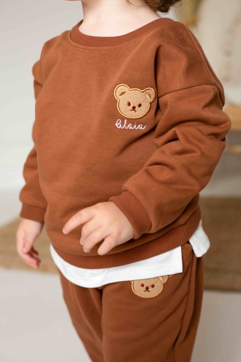 The Bear Colour Tracksuit 100% Cotton - Cozy Crew Club