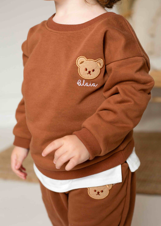 The Cozy Ultimate Bear Tracksuit + Playsuit + Socks Personalised Gift Box