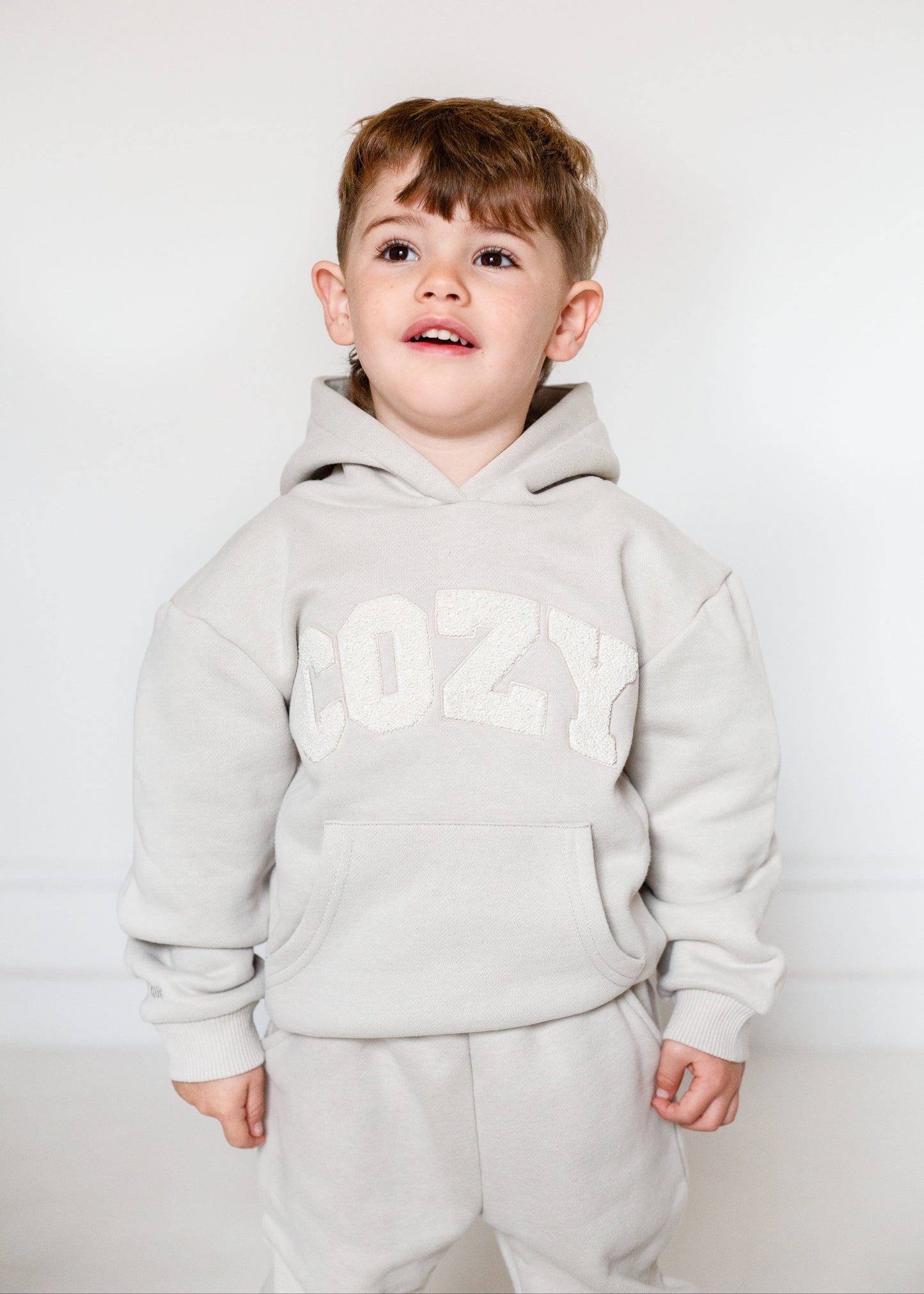 Cozy Mini Tracksuit in Beige