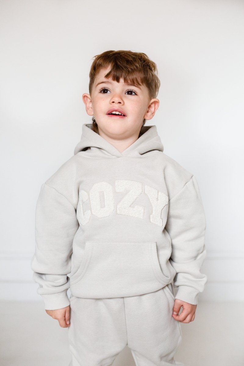 COZY Mini Tracksuit Stone Set - Cozy Crew Club