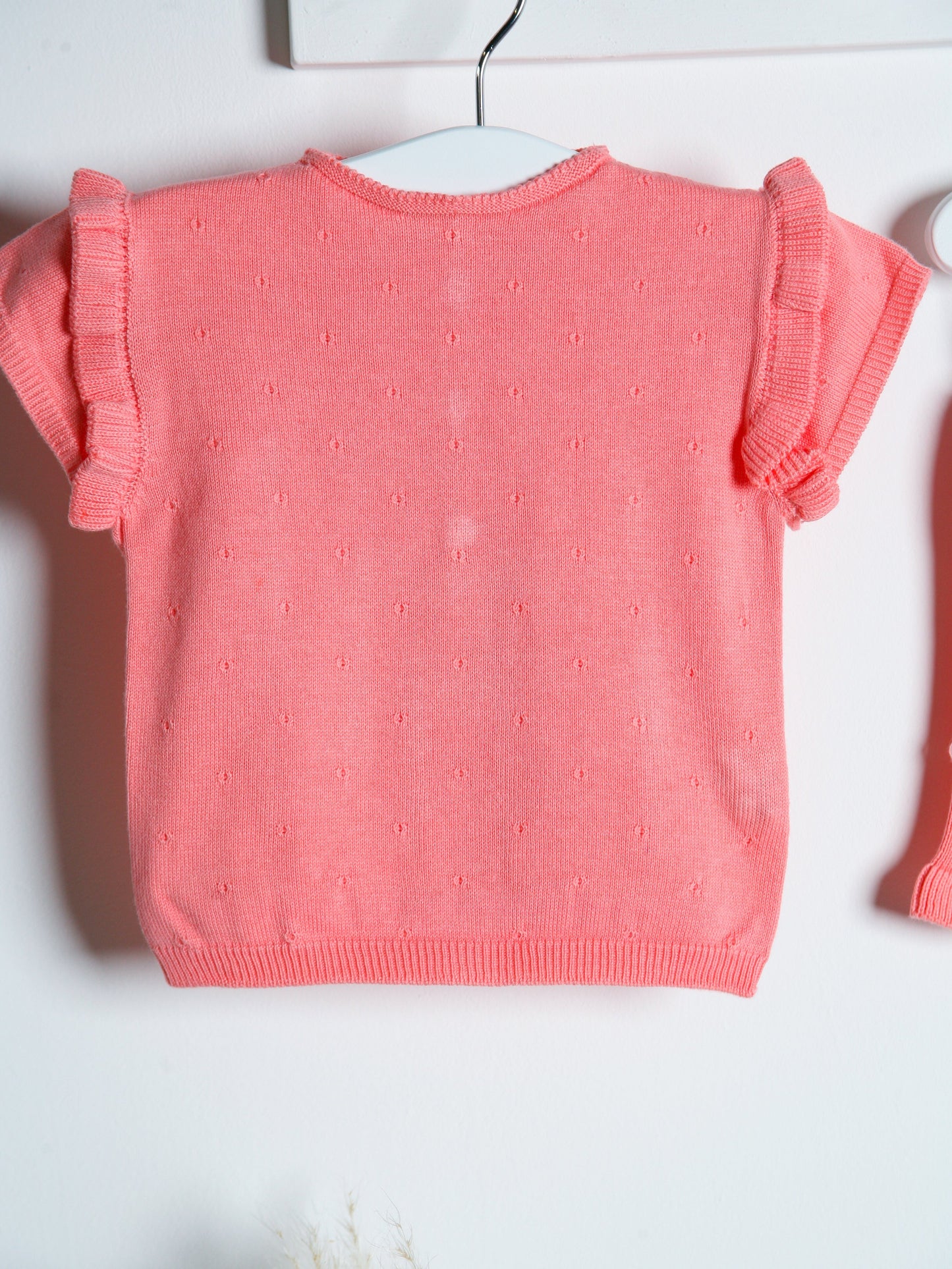 Wedoble Salmon Knitted Top & Shorts Set