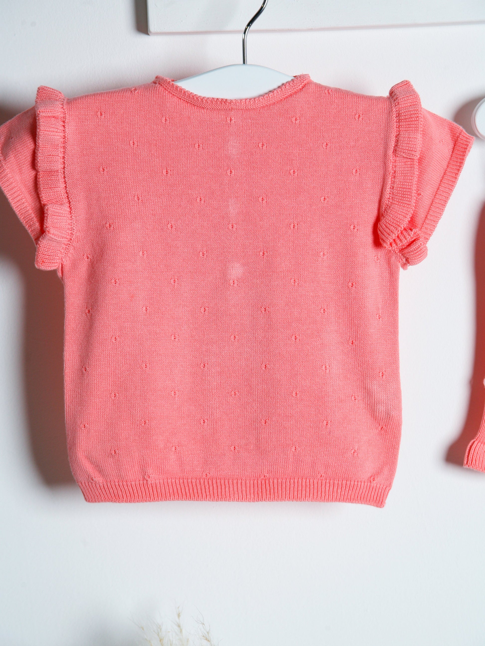 Wedoble Salmon Knitted Top & Shorts Set - Rose & Albert