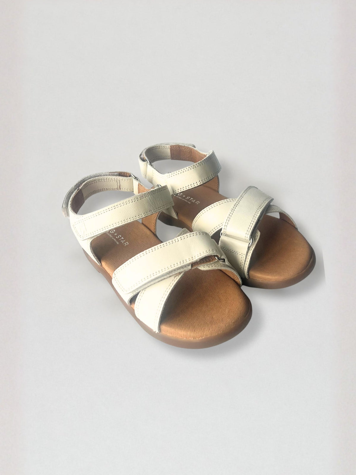 Rae Junior Cross-Strap Sandal Off White