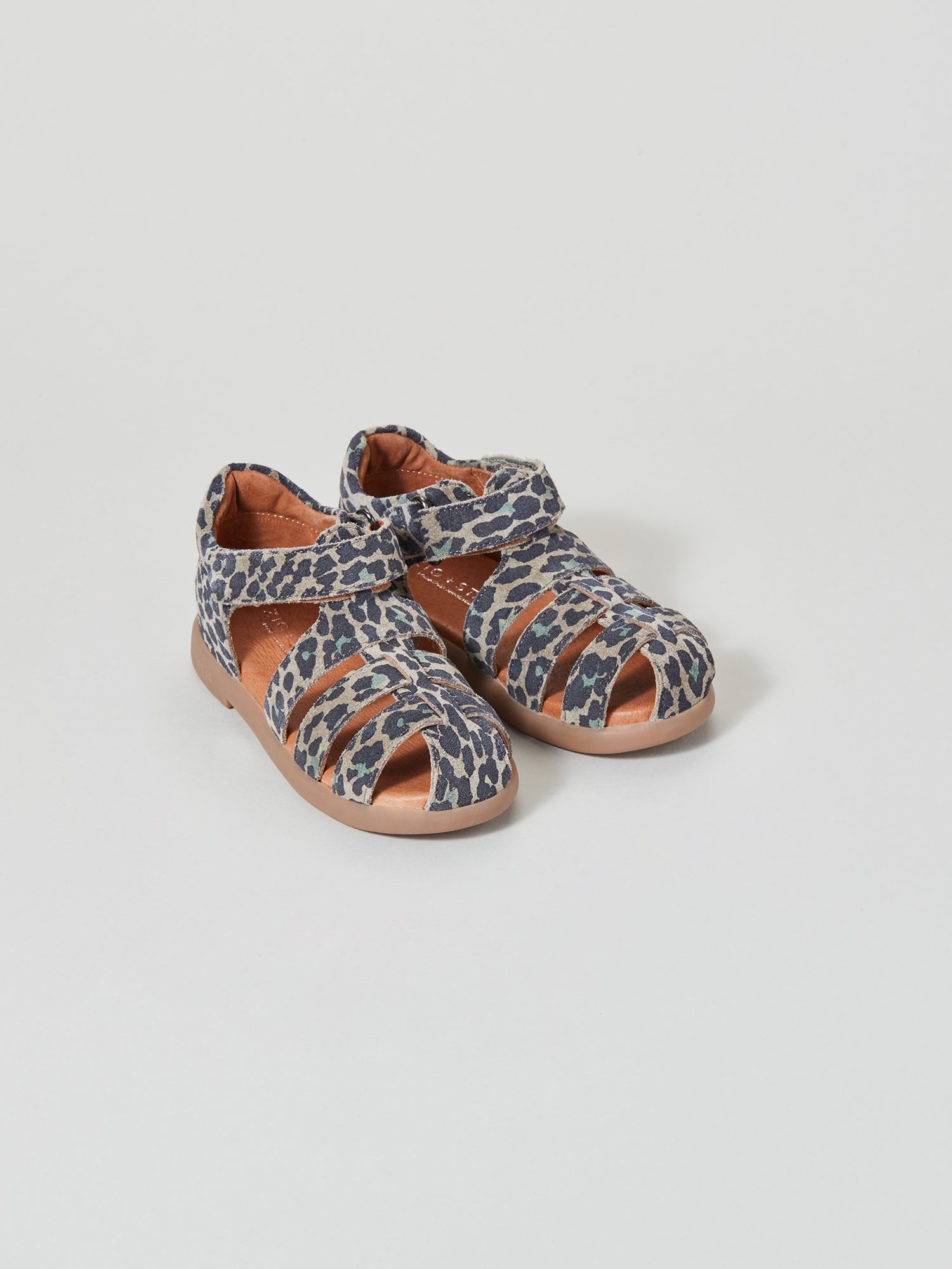 Cosmic Infant Closed-Toe Sandal Khaki Camo Animal Pair