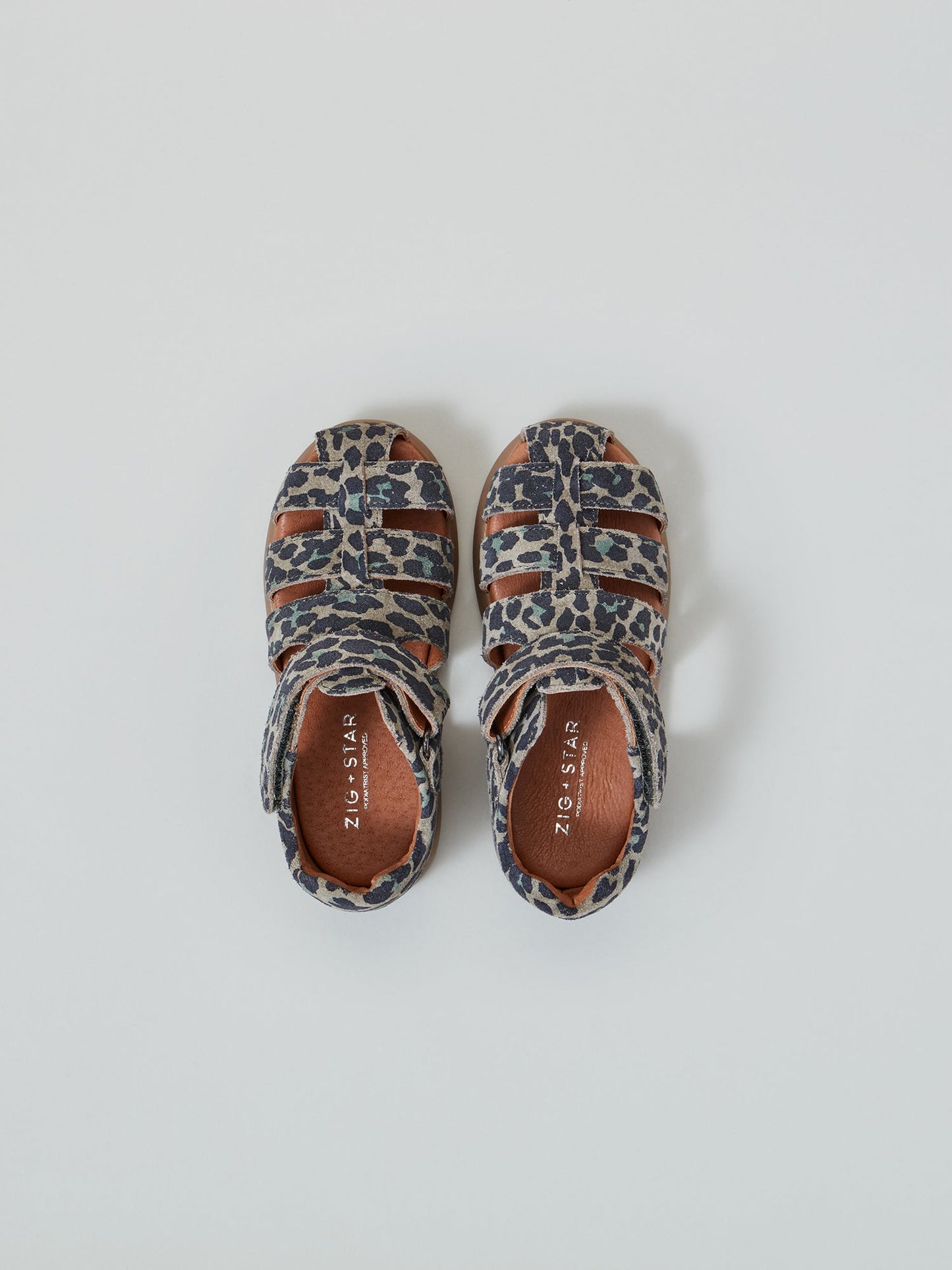 Cosmic Infant Closed-Toe Sandal Khaki Camo Animal Top