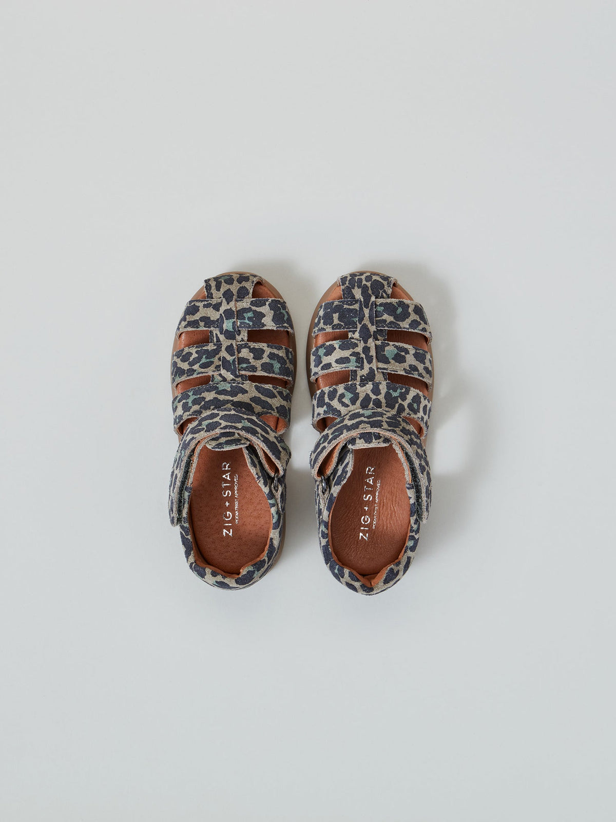 Cosmic Infant Closed-Toe Sandal Khaki Camo Animal Top
