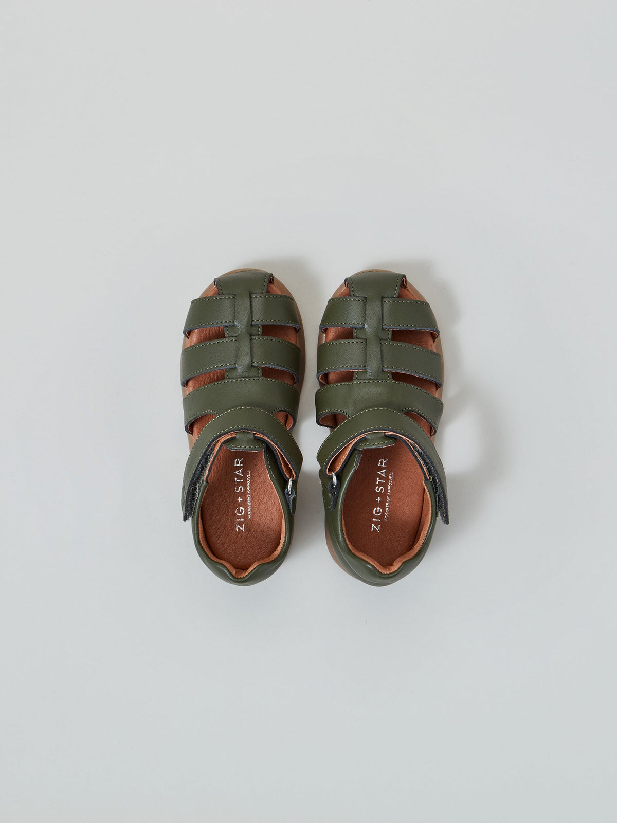 ZIG STAR COSMIC JUNIOR SANDAL KHAKI TOP