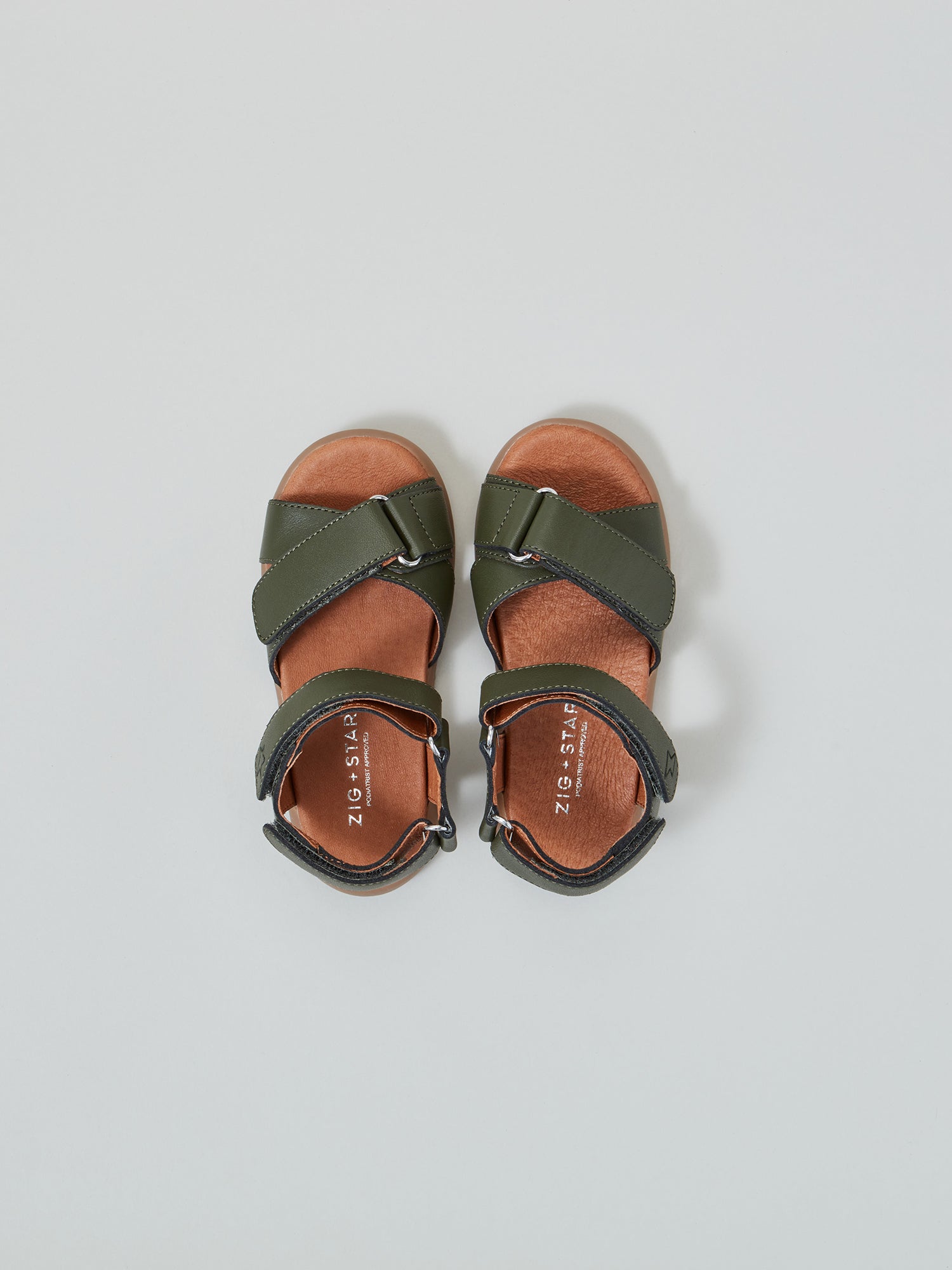 ZIG AND STAR RAE INFANT SANDAL KHAKI TOP