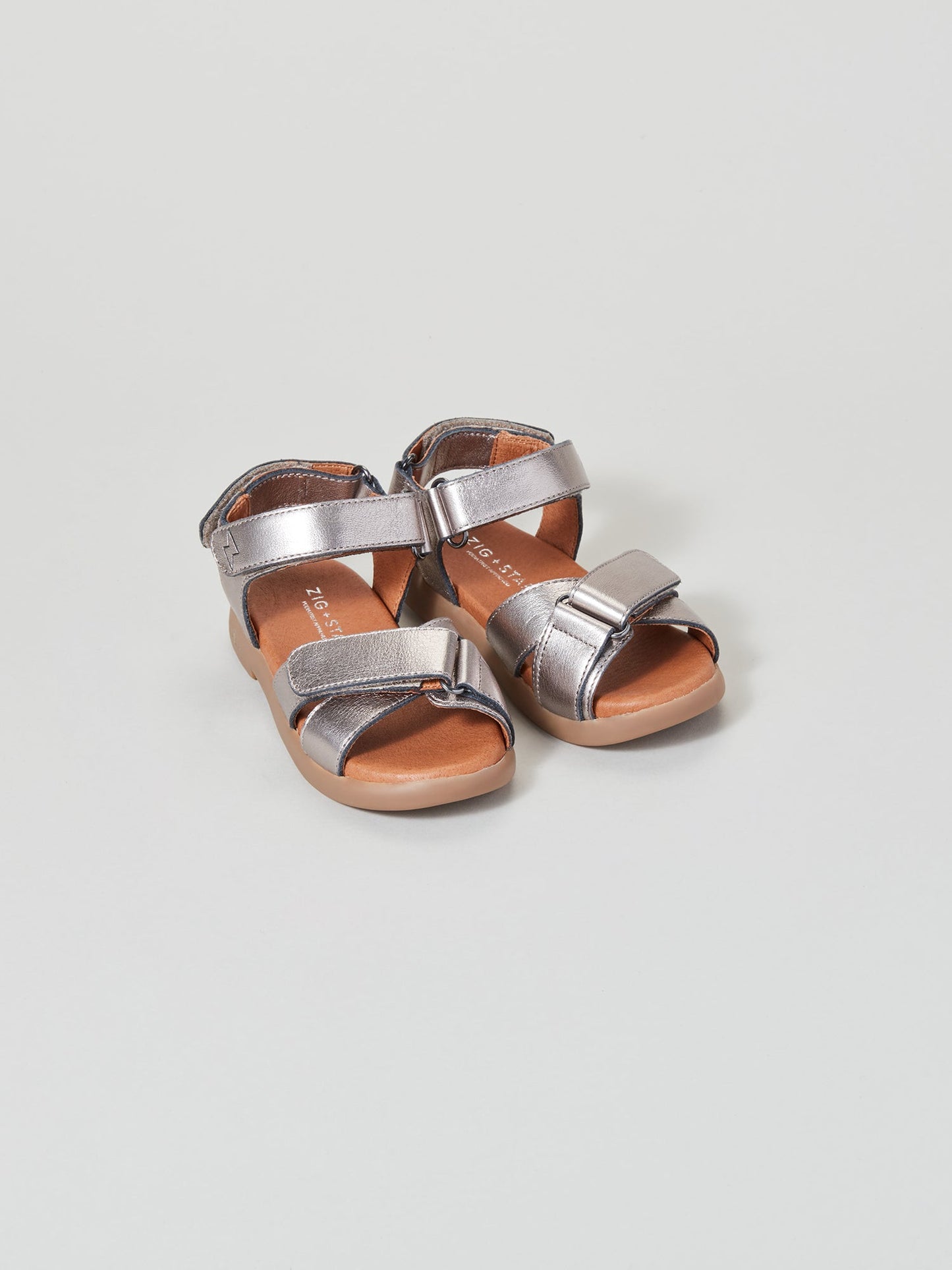 ZIG STAR RAE INFANT SANDAL PEWTER MOON PAIR