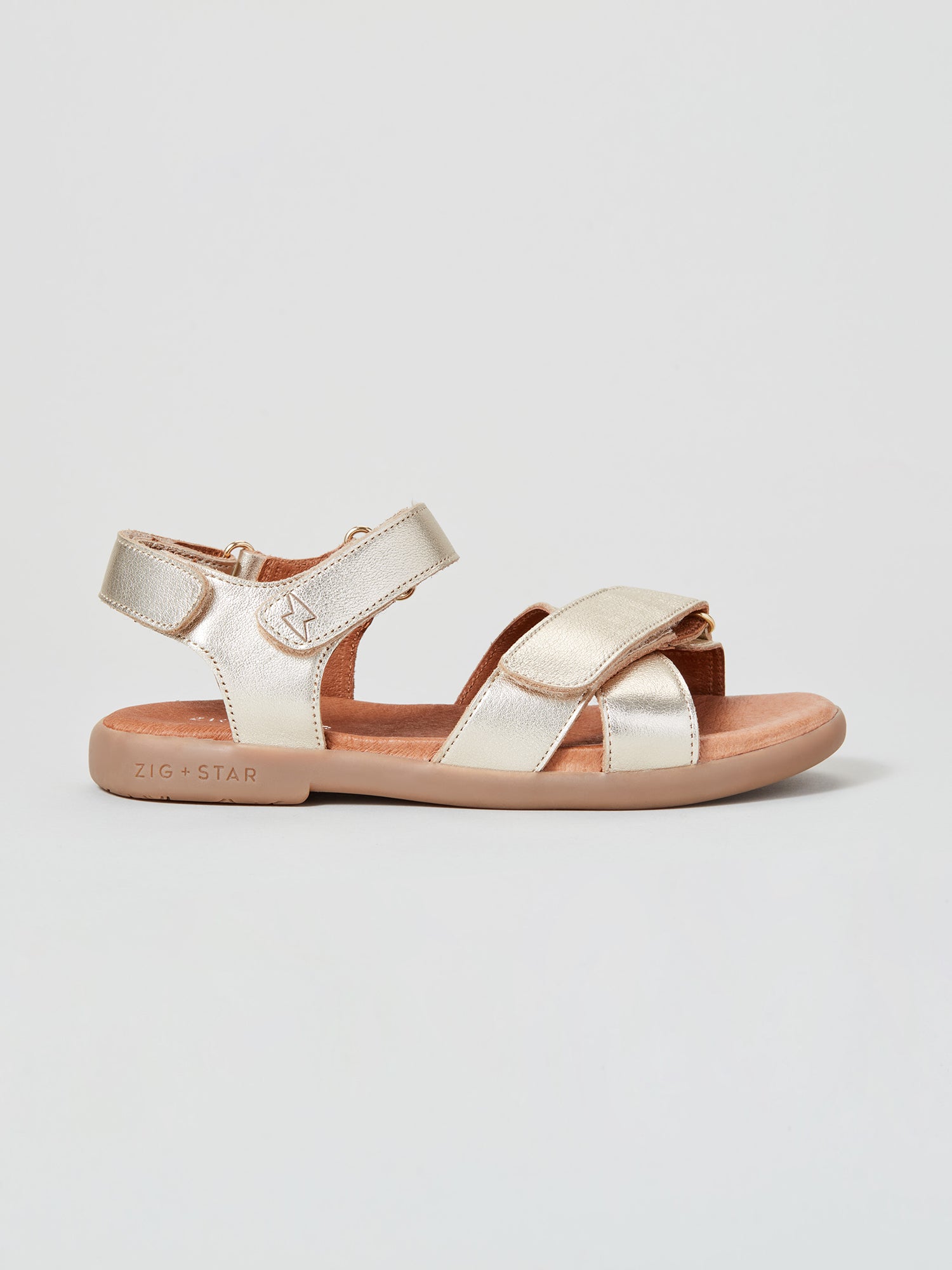 ZIG AND STAR RAE JUNIOR SANDAL GOLD DUST SIDE