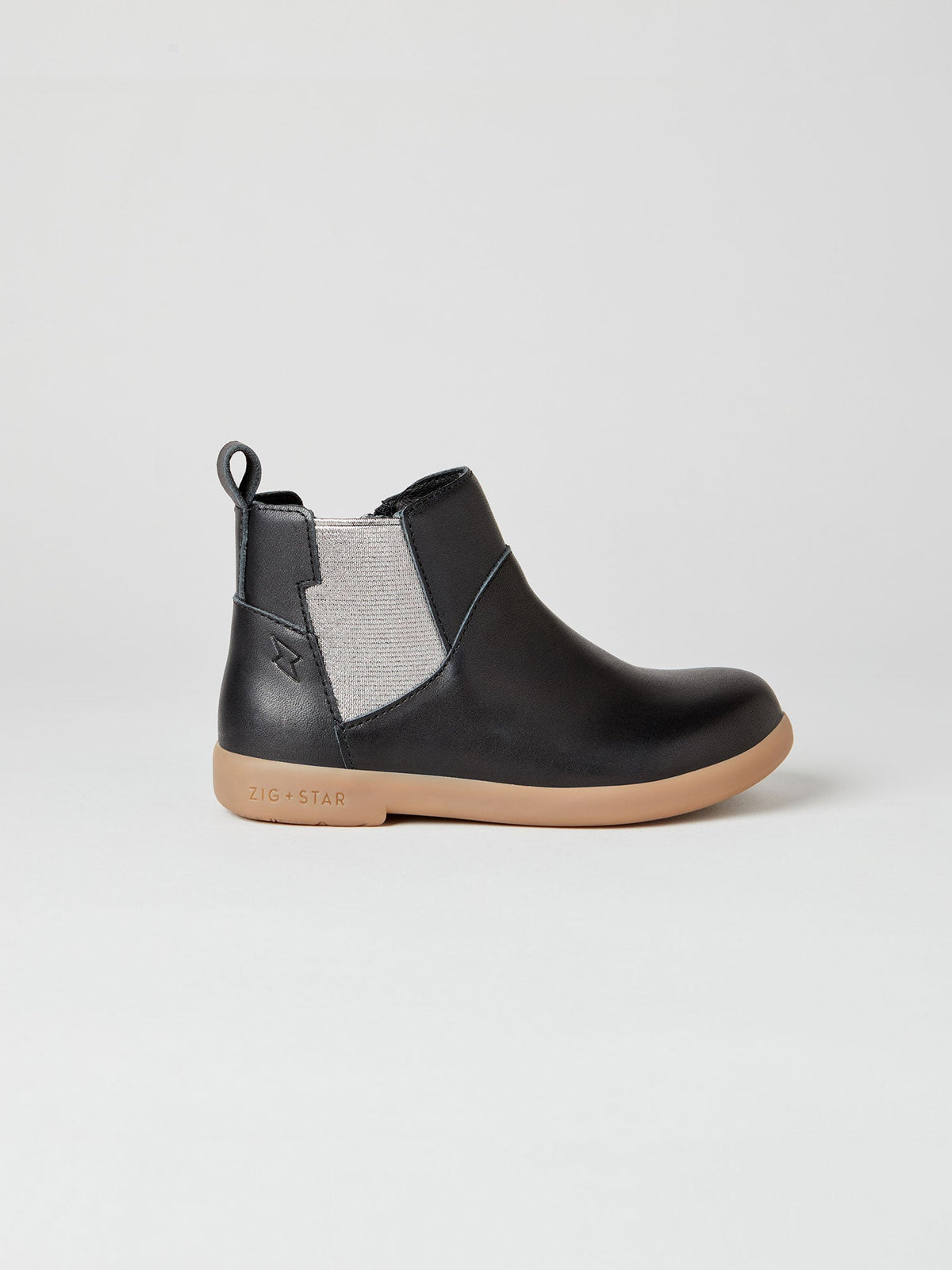 ZIG AND STAR ROCKIT INFANT BOOT BLACK PEWTER SIDE