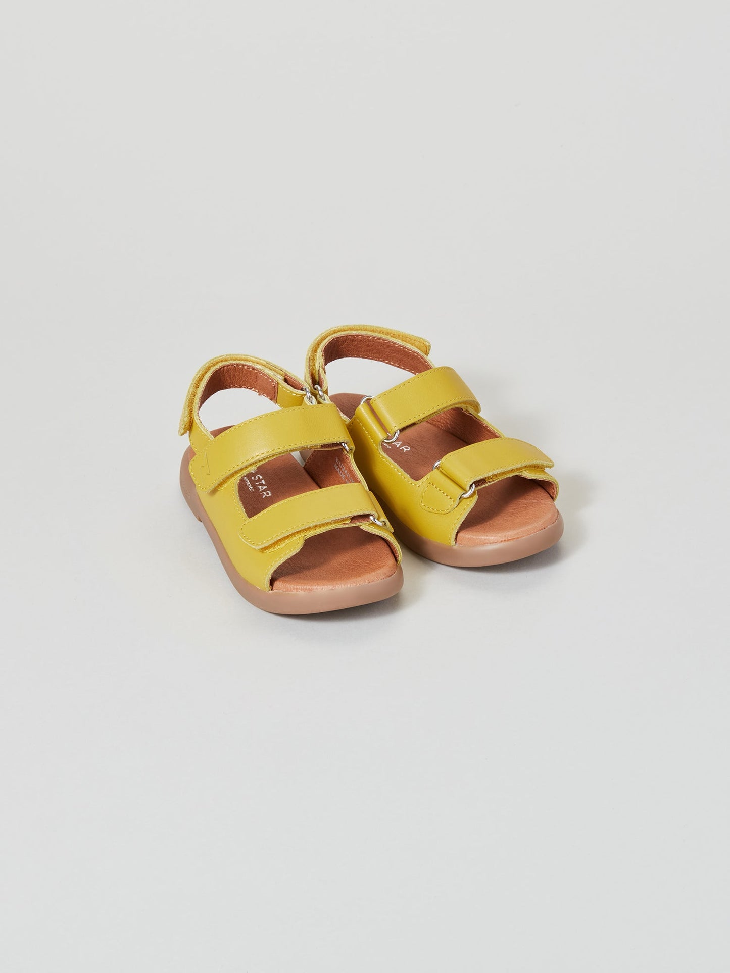 ZIG AND STAR SOLAR INFANT SANDAL YELLOW PAIR