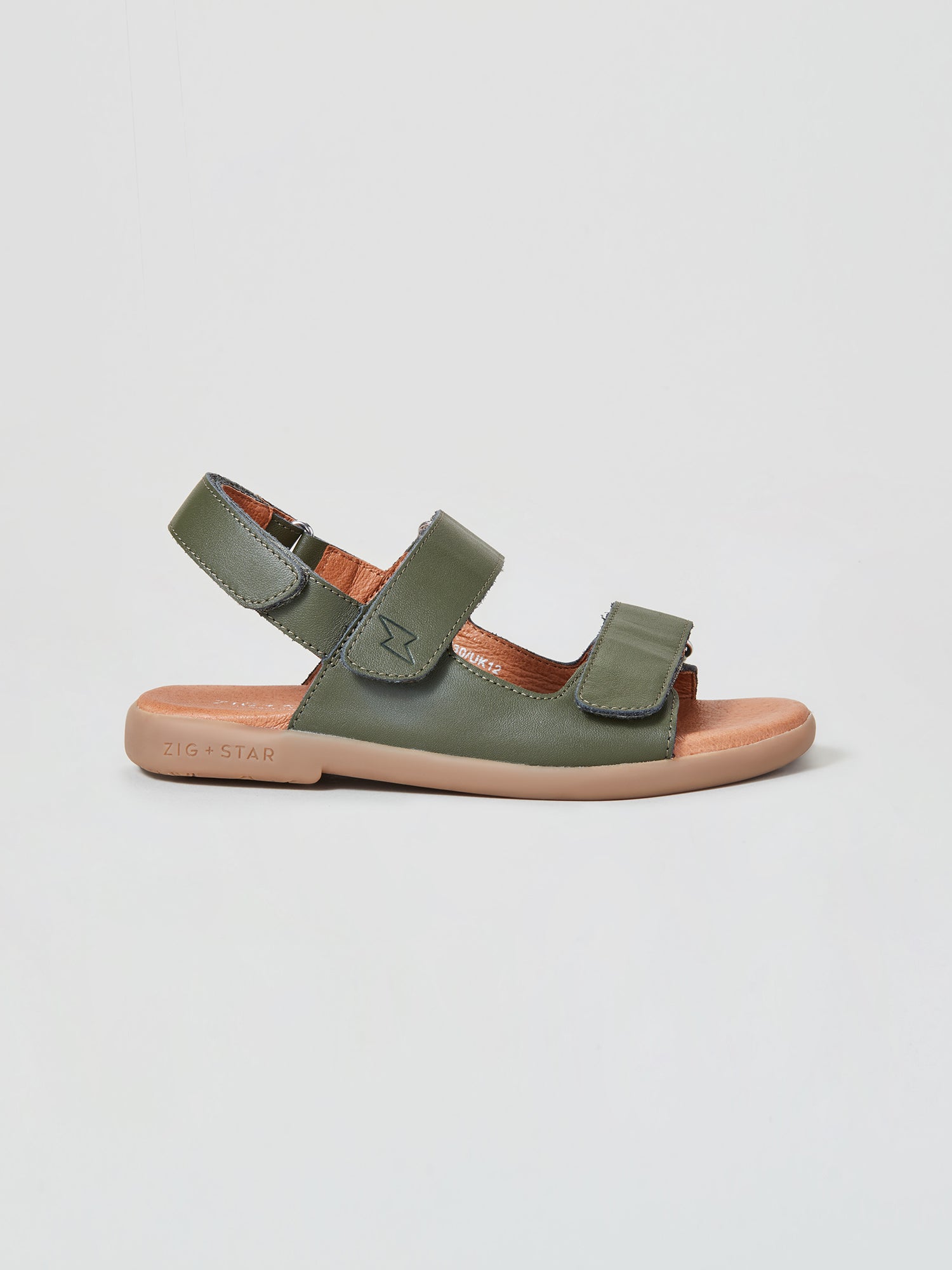 ZIG AND STAR SOLAR JUNIOR SANDAL KHAKI SIDE
